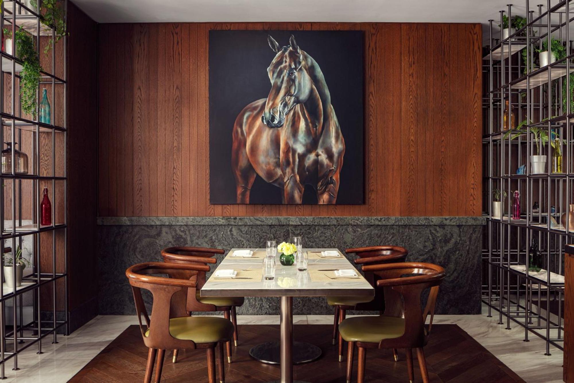 The St. Regis Astana Hotel Bagian luar foto The interior of the restaurant